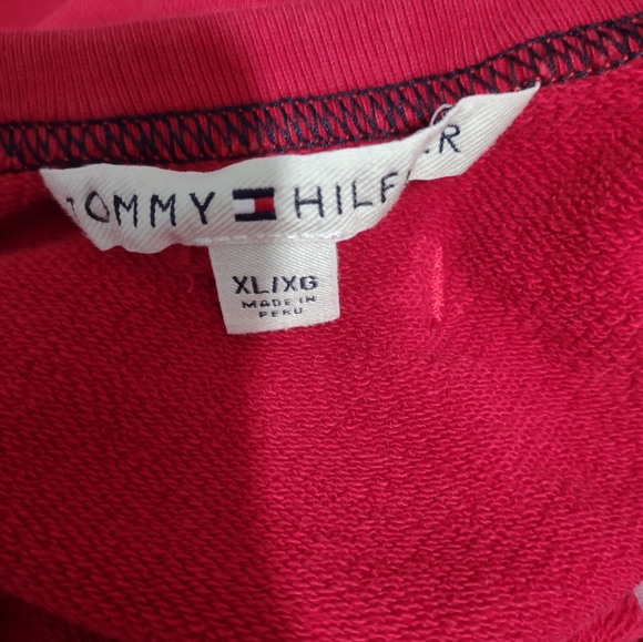 Tommy Hilfiger Cropped Logo sweatshirt sz XL - Picture 4 of 5